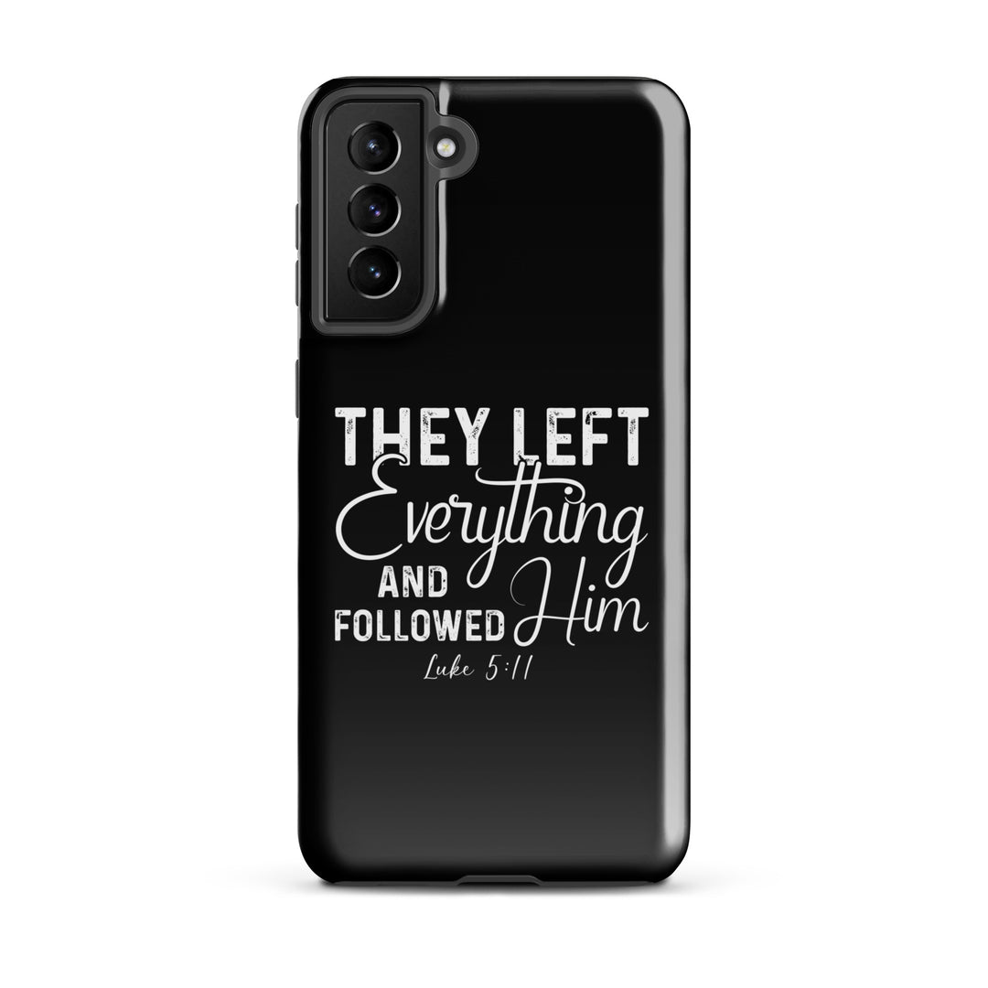 Christian Phone Case Left Everything Black for Samsung® Samsung® Phone Cases Glossy Samsung Galaxy S21 Plus 