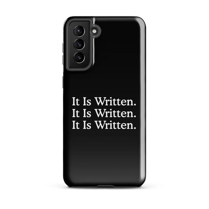 Christian Phone Case It Is Written Black for Samsung® Samsung® Phone Cases Glossy Samsung Galaxy S21 Plus 