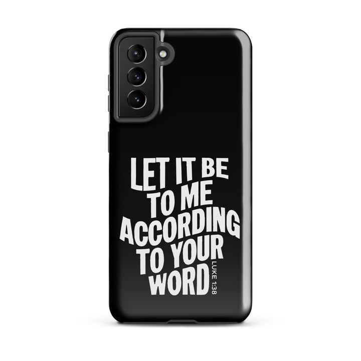 Christian Phone Case According To Your Word Black for Samsung® Samsung® Phone Cases Glossy Samsung Galaxy S21 Plus 