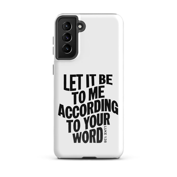 Christian Phone Case According To Your Word White for Samsung® Samsung® Phone Cases Glossy Samsung Galaxy S21 Plus 