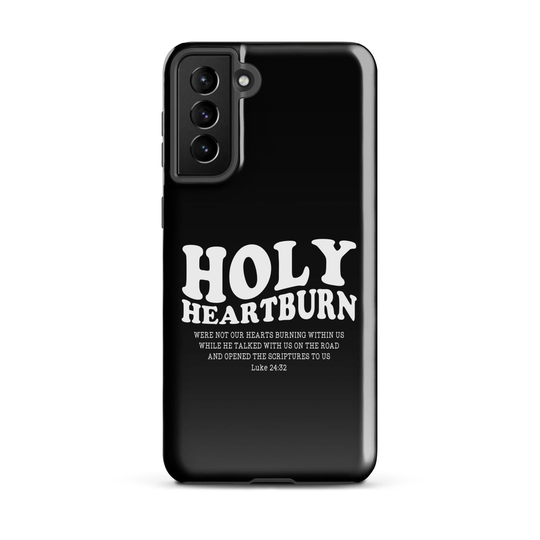 Christian Phone Case Holy Heartburn Black for Samsung® Samsung® Phone Cases Glossy Samsung Galaxy S21 Plus 