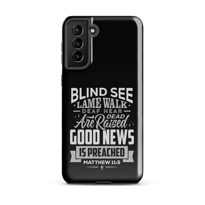 Christian Phone Case Go and Tell John Black for Samsung® Samsung® Phone Cases Glossy Samsung Galaxy S21 Plus 