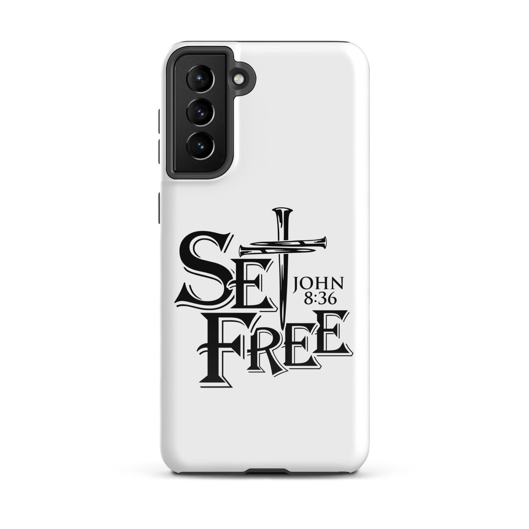 Christian Phone Case Set Free White for Samsung® Samsung® Phone Cases Glossy Samsung Galaxy S21 Plus 