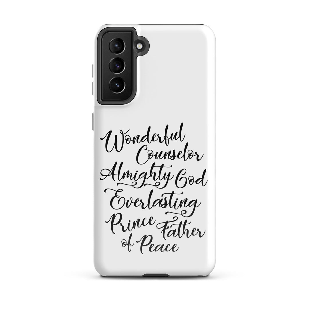 Christian Phone Case Wonderful Counselor White for Samsung® Samsung® Phone Cases Glossy Samsung Galaxy S21 Plus 