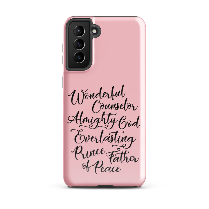 Christian Phone Case Wonderful Counselor Pink for Samsung® Samsung® Phone Cases Glossy Samsung Galaxy S21 Plus 