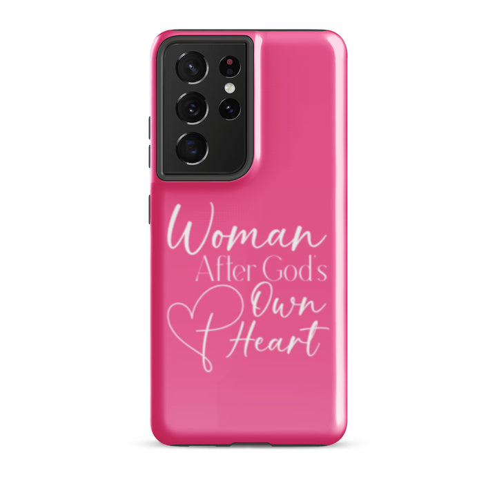 Christian Phone Case Woman After God's Heart for Samsung® Samsung® Phone Cases Glossy Samsung Galaxy S21 Ultra 