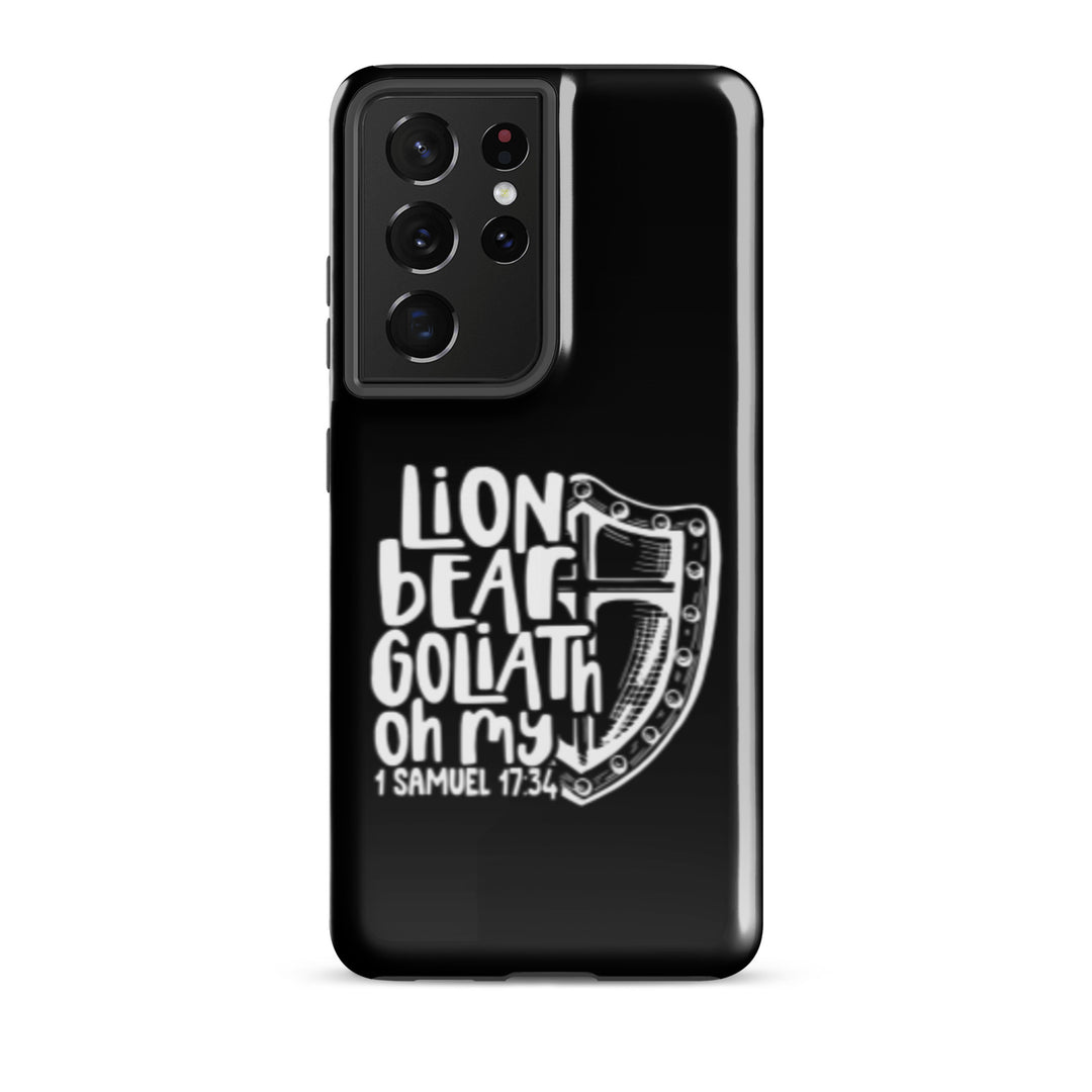 Christian Phone Case Lion Bear Goliath Oh My for Samsung® Samsung® Phone Cases Glossy Samsung Galaxy S21 Ultra 