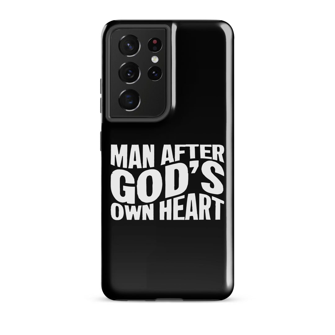 Christian Phone Case Man After God's Heart for Samsung® Samsung® Phone Cases Glossy Samsung Galaxy S21 Ultra 