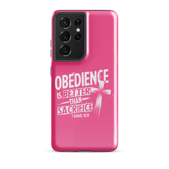 Christian Phone Case Obedience Is Better for Samsung® Samsung® Phone Cases Glossy Samsung Galaxy S21 Ultra 