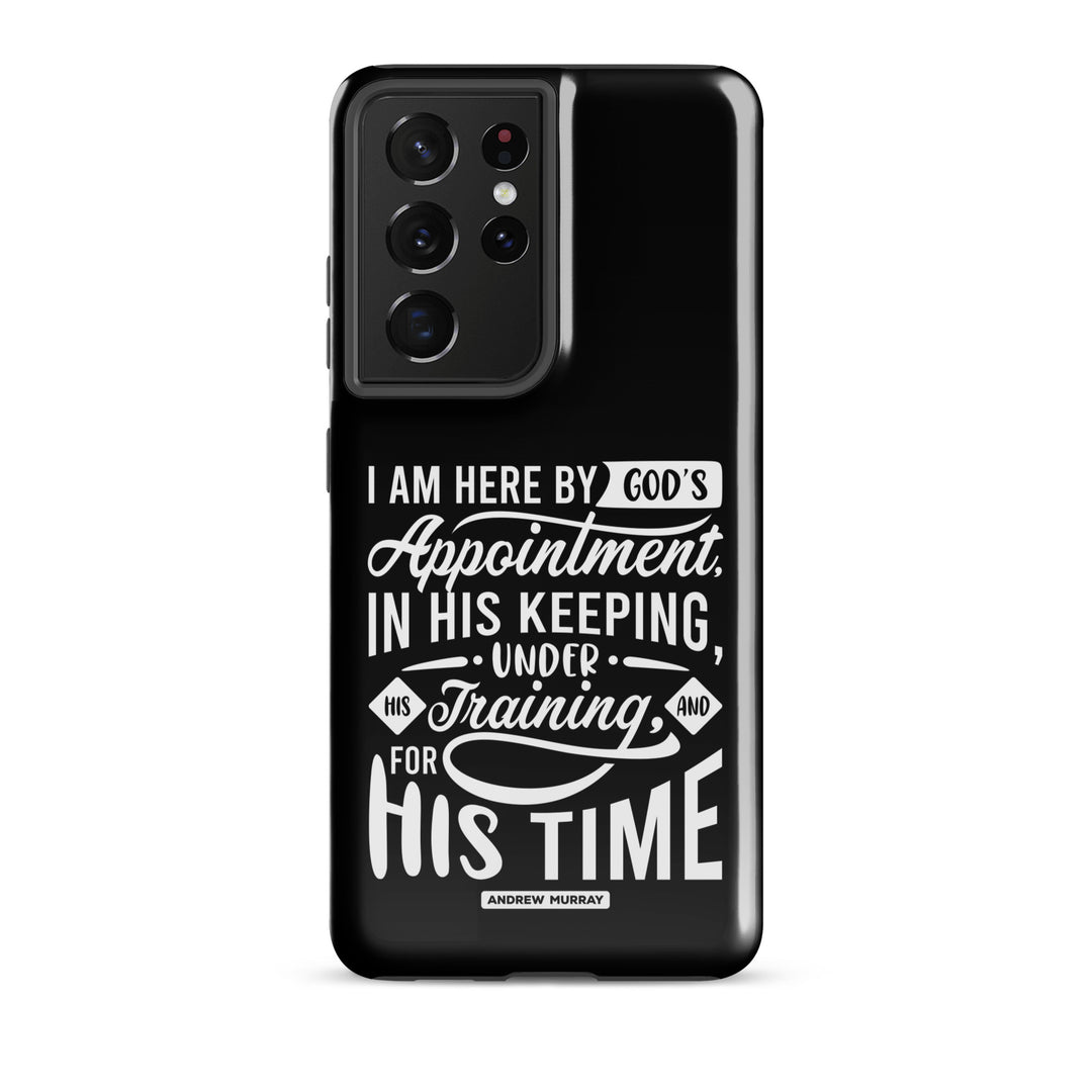 Christian Phone Case His Time Black for Samsung® Samsung® Phone Cases Glossy Samsung Galaxy S21 Ultra 