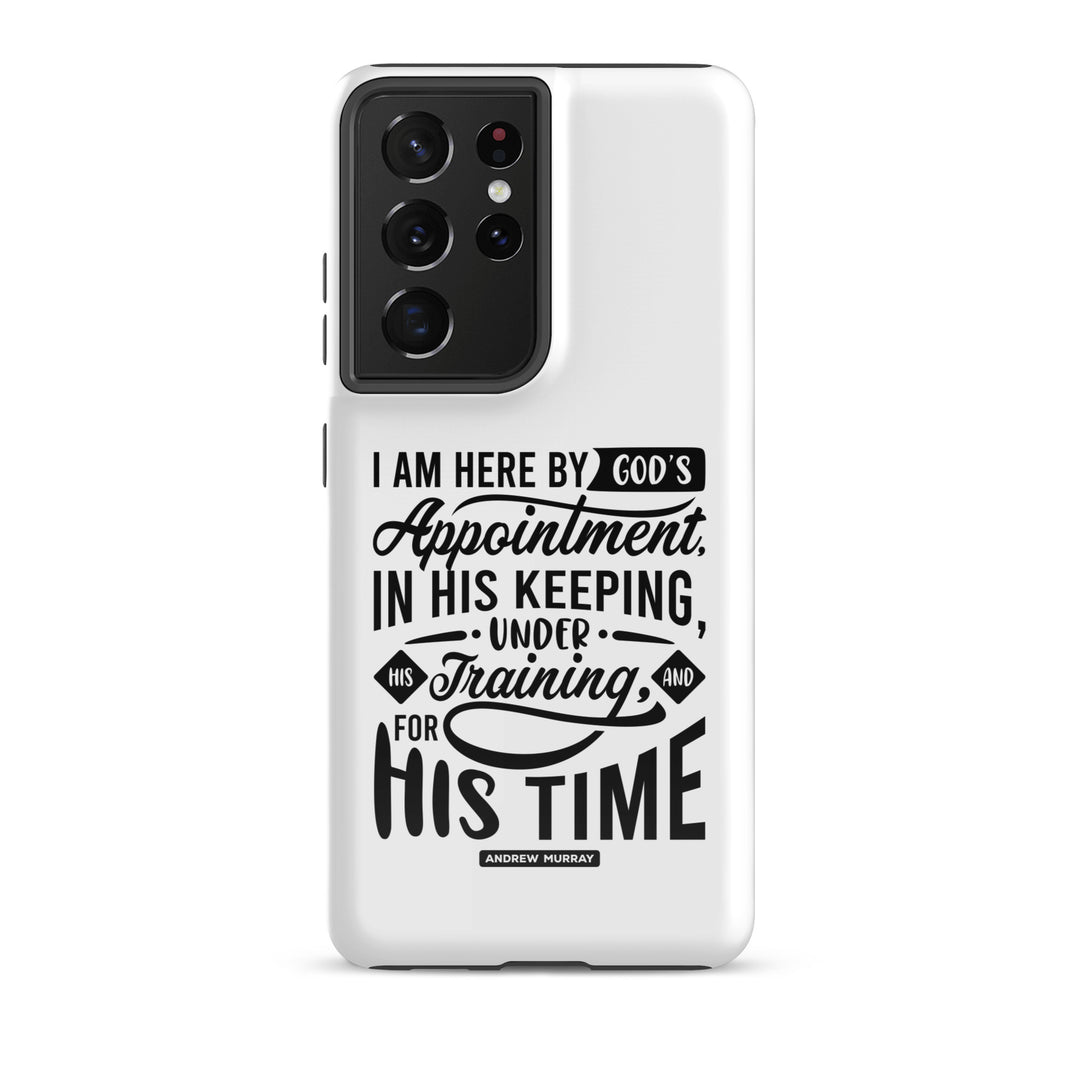 Christian Phone Case His Time White for Samsung® Samsung® Phone Cases Glossy Samsung Galaxy S21 Ultra 