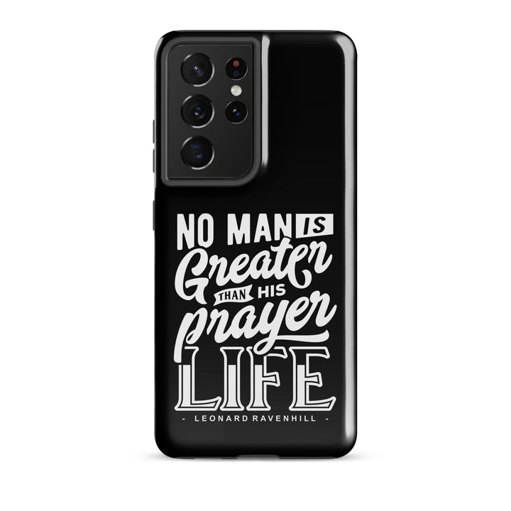 Christian Phone Case Prayer Life Black for Samsung® Samsung® Phone Cases Glossy Samsung Galaxy S21 Ultra 