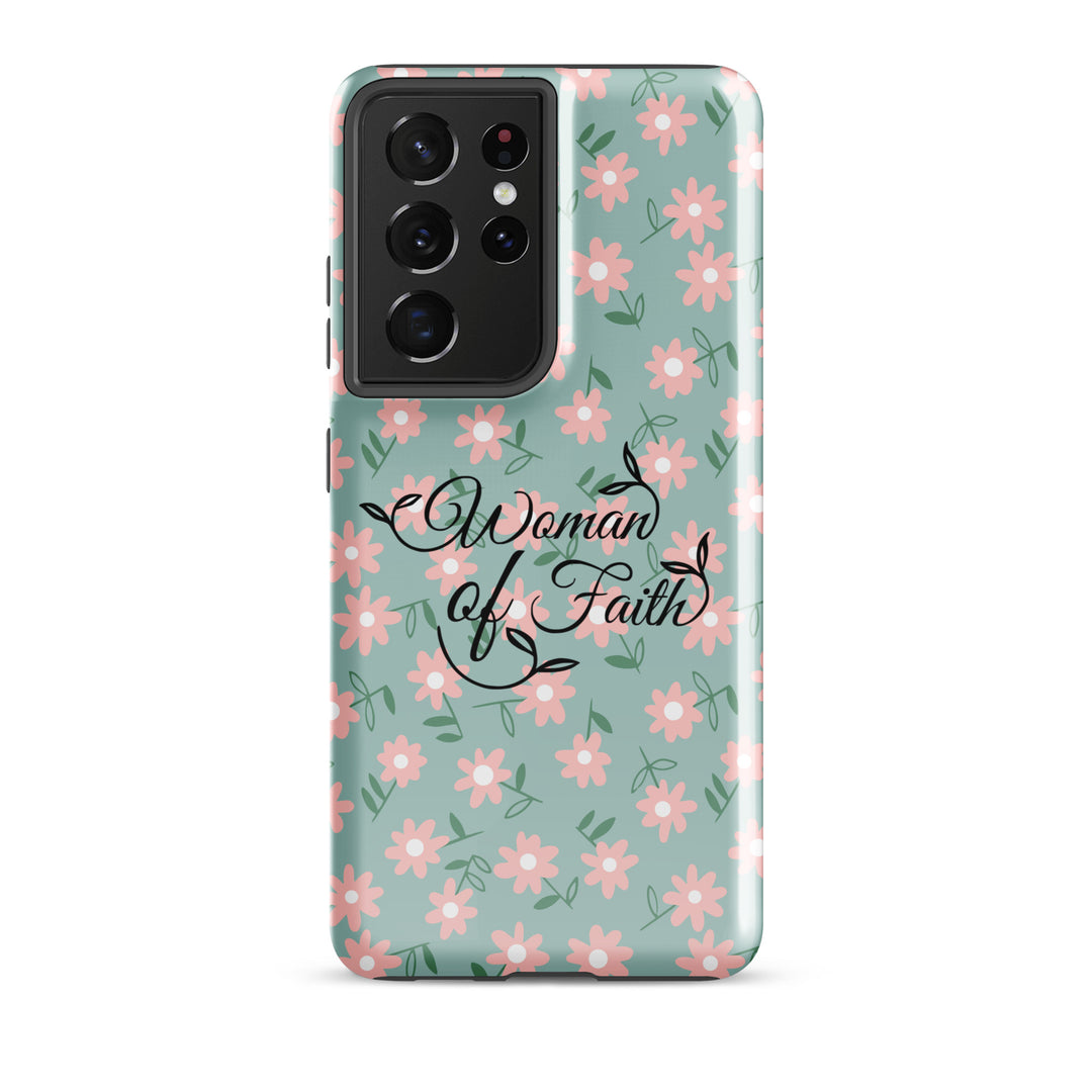 Christian Phone Case Woman of Faith Daisy for Samsung® Samsung® Phone Cases Glossy Samsung Galaxy S21 Ultra 