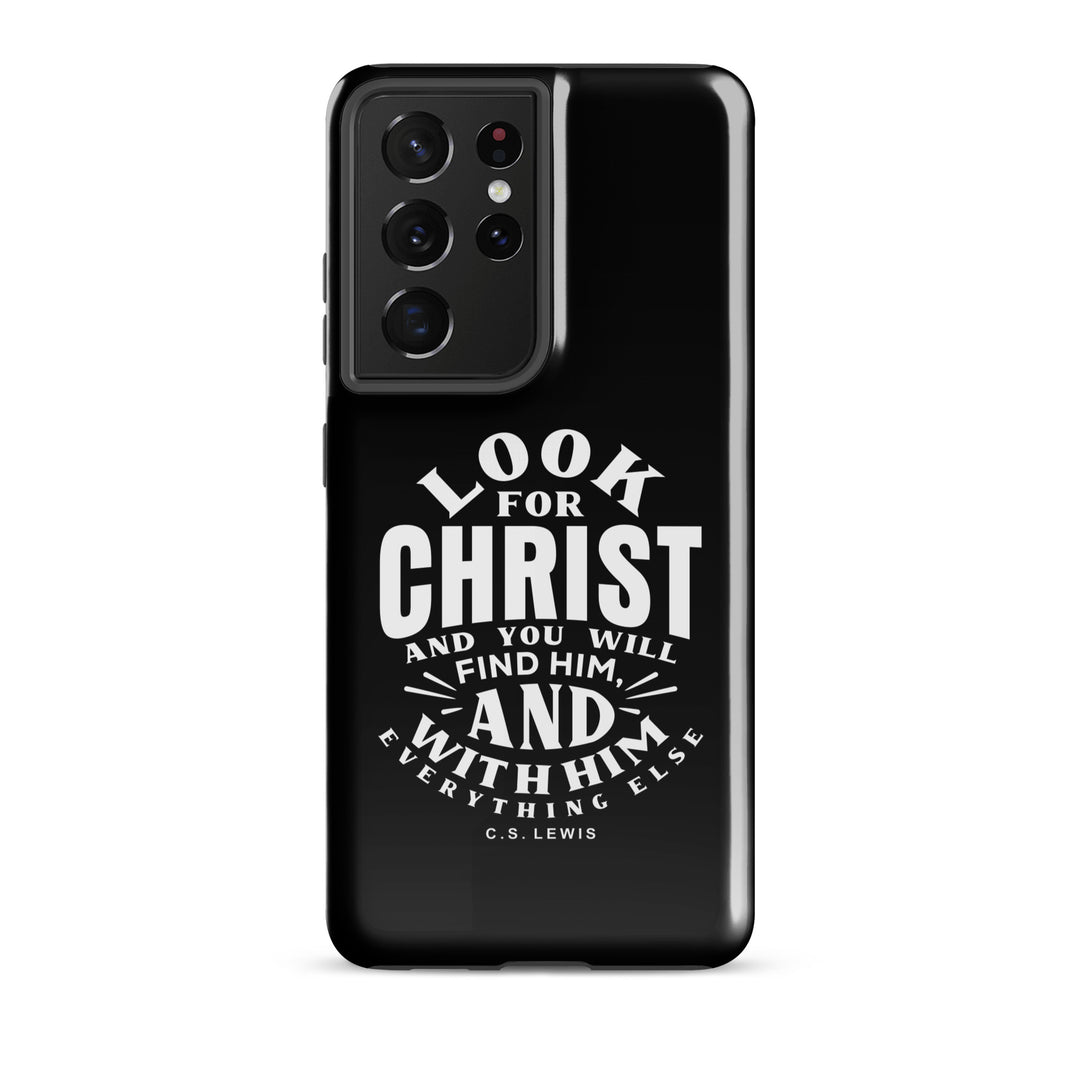 Christian Phone Case Look For Christ Black for Samsung® Samsung® Phone Cases Glossy Samsung Galaxy S21 Ultra 