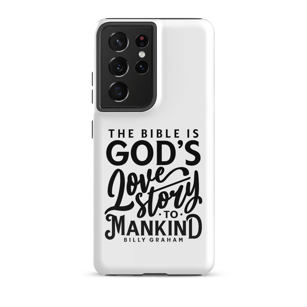 Christian Phone Case God's Love Story White for Samsung® Samsung® Phone Cases Glossy Samsung Galaxy S21 Ultra 