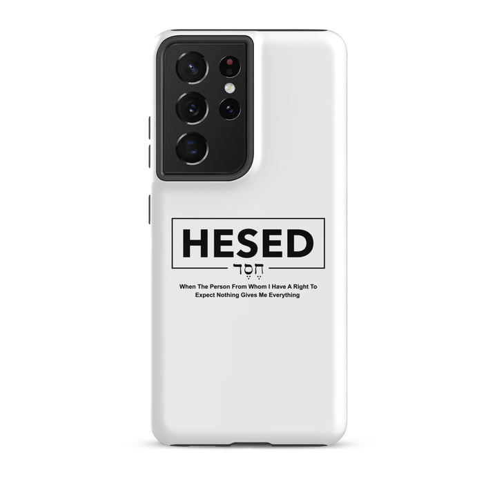 Christian Phone Case Hesed Everything White for Samsung® Samsung® Phone Cases Glossy Samsung Galaxy S21 Ultra 