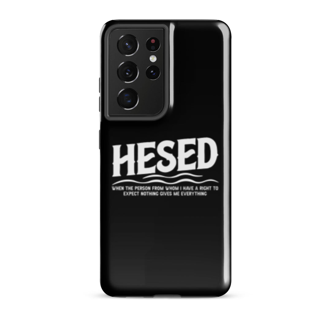 Christian Phone Case Hesed Everything Black  for Samsung® Samsung® Phone Cases Glossy Samsung Galaxy S21 Ultra 