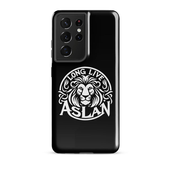 Christian Phone Case Long Live Aslan Black for Samsung® Samsung® Phone Cases Glossy Samsung Galaxy S21 Ultra 