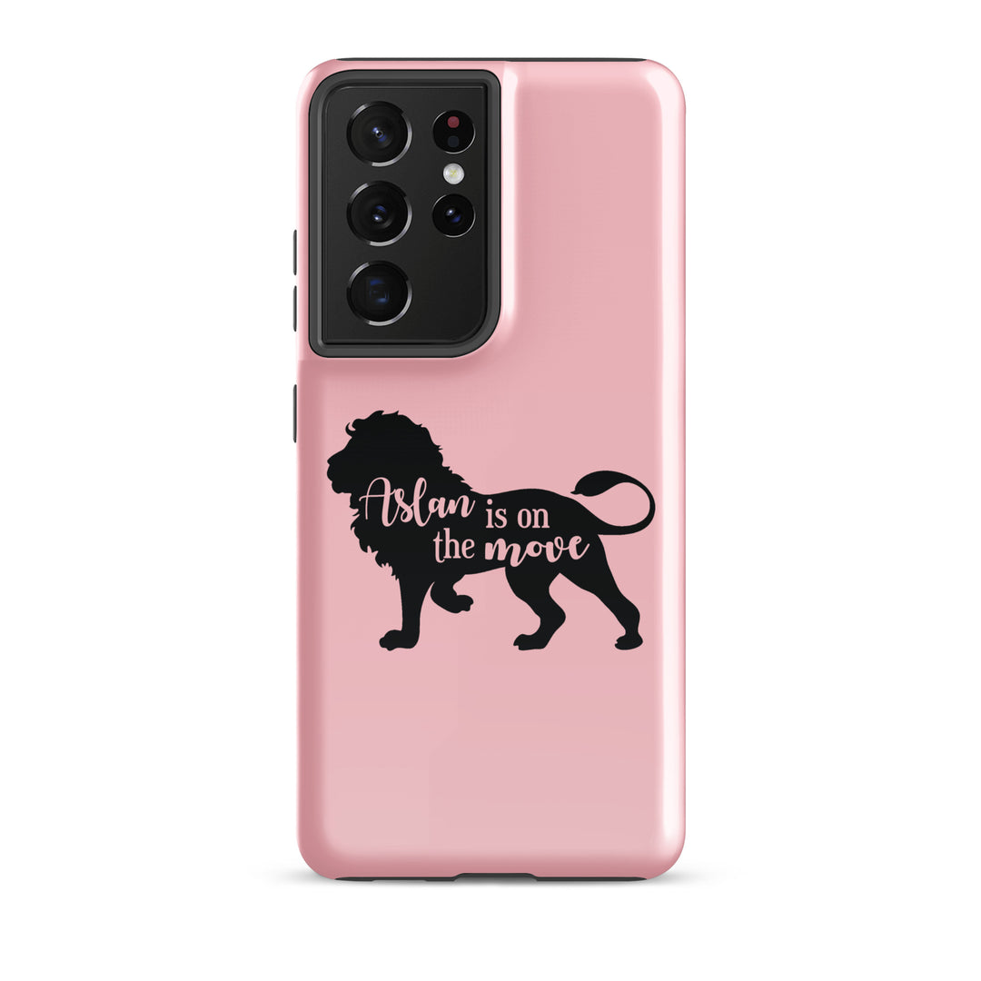 Christian Phone Case Aslan Is On The Move Pink for Samsung® Samsung® Phone Cases Glossy Samsung Galaxy S21 Ultra 