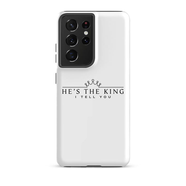 Christian Phone Case He's The King White for Samsung® Samsung® Phone Cases Glossy Samsung Galaxy S21 Ultra 