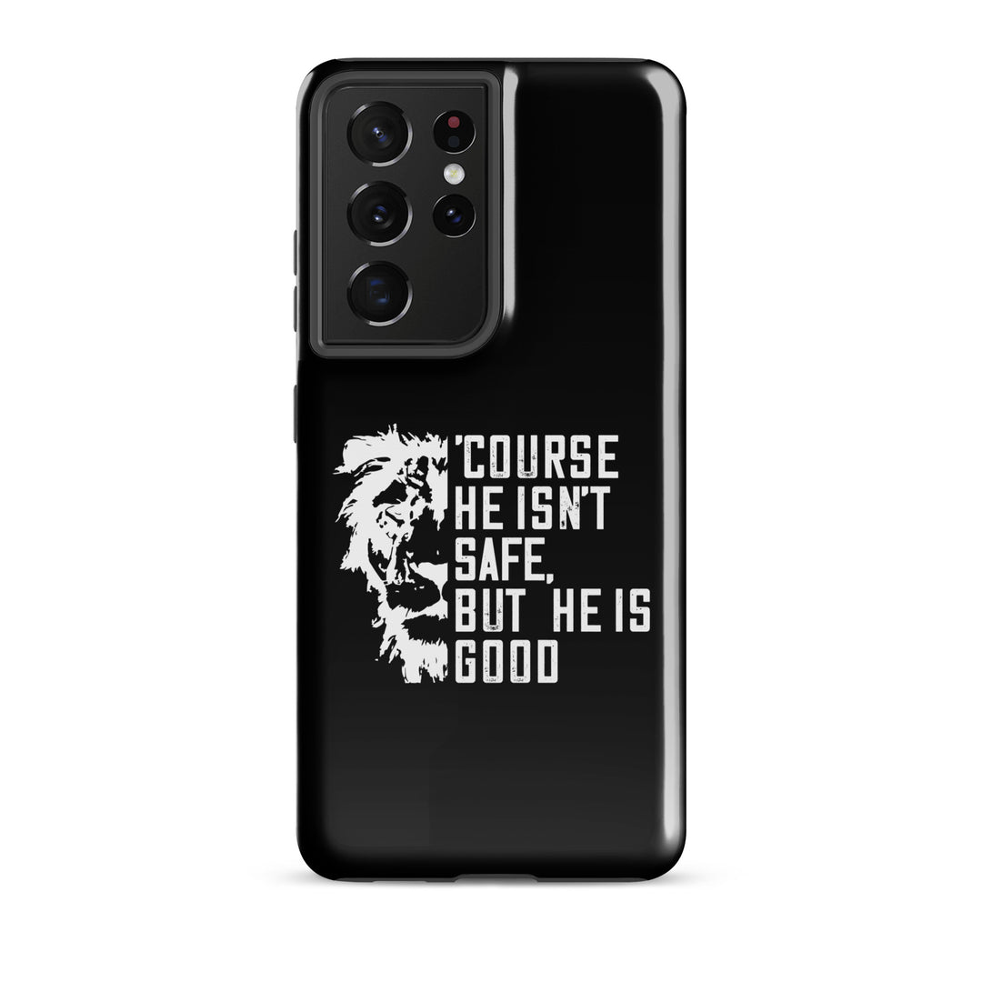 Christian Phone Case Christian Phone 'Course He Isn't Safe Black for Samsung® Samsung® Phone Cases Glossy Samsung Galaxy S21 Ultra 