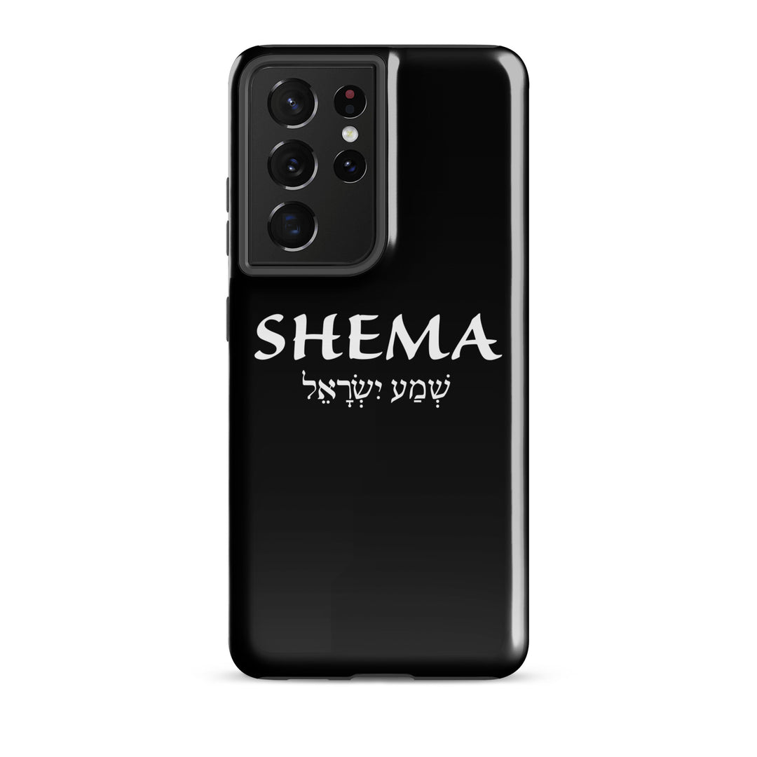 Christian Phone Case Shema Hebrew Black for Samsung® Samsung® Phone Cases Glossy Samsung Galaxy S21 Ultra 