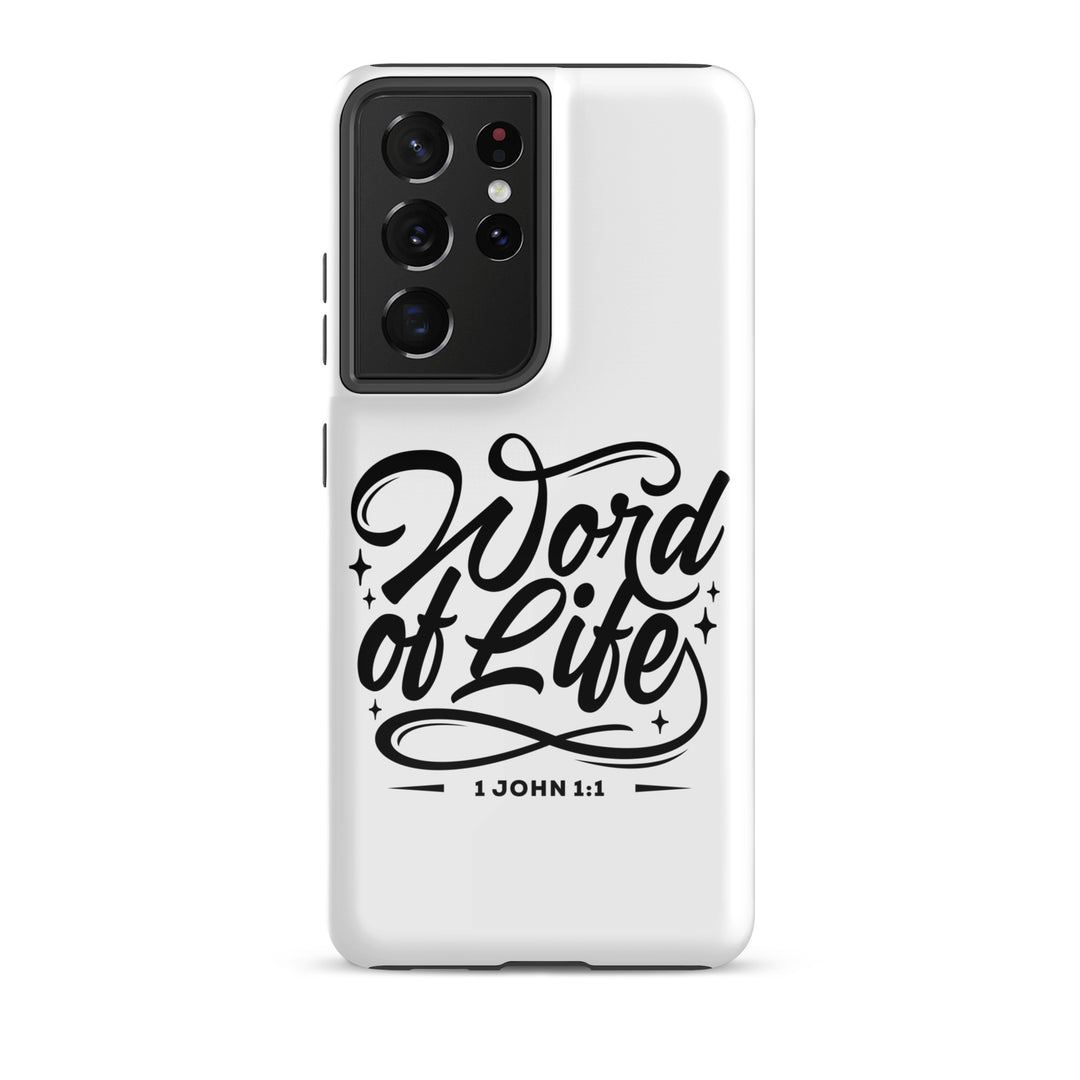 Christian Phone Case Word of Life White for Samsung® Samsung® Phone Cases Glossy Samsung Galaxy S21 Ultra 