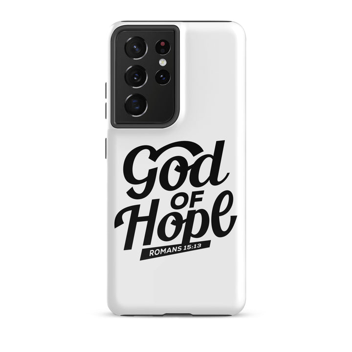 Christian Phone Case God of Hope White for Samsung® Samsung® Phone Cases Glossy Samsung Galaxy S21 Ultra 