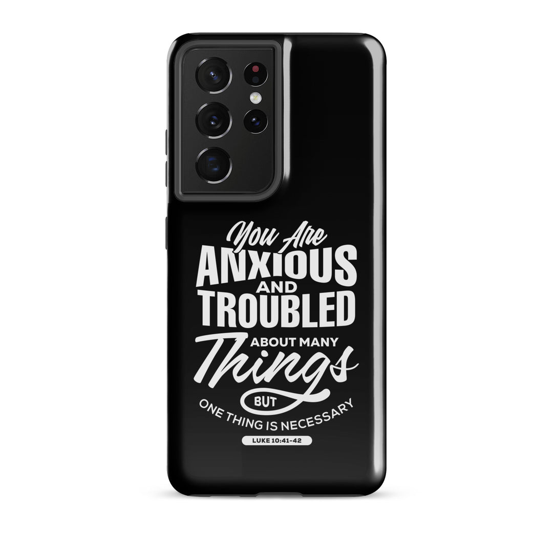 Christian Phone Case Anxious And Troubled Black for Samsung® Samsung® Phone Cases Glossy Samsung Galaxy S21 Ultra 