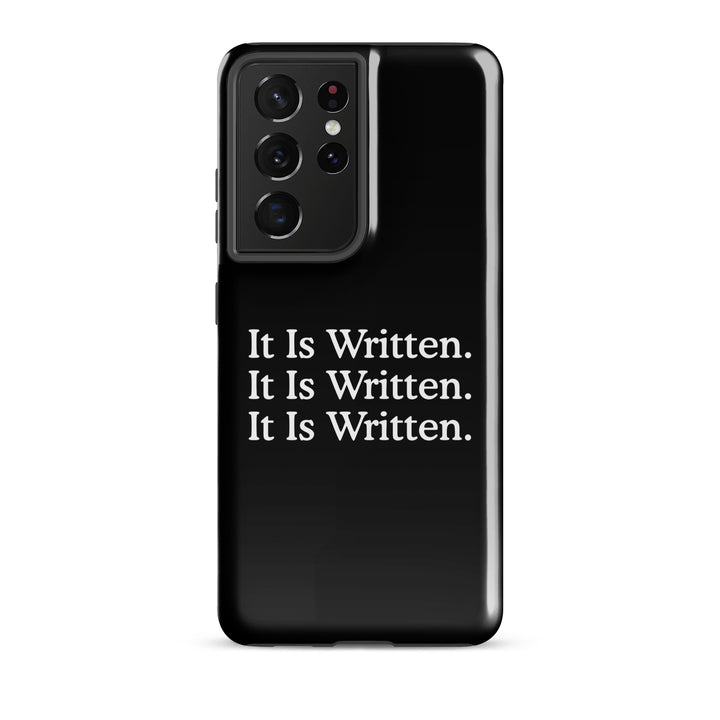 Christian Phone Case It Is Written Black for Samsung® Samsung® Phone Cases Glossy Samsung Galaxy S21 Ultra 