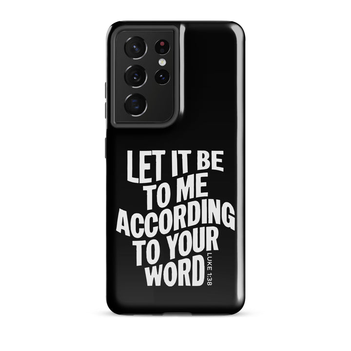 Christian Phone Case According To Your Word Black for Samsung® Samsung® Phone Cases Glossy Samsung Galaxy S21 Ultra 