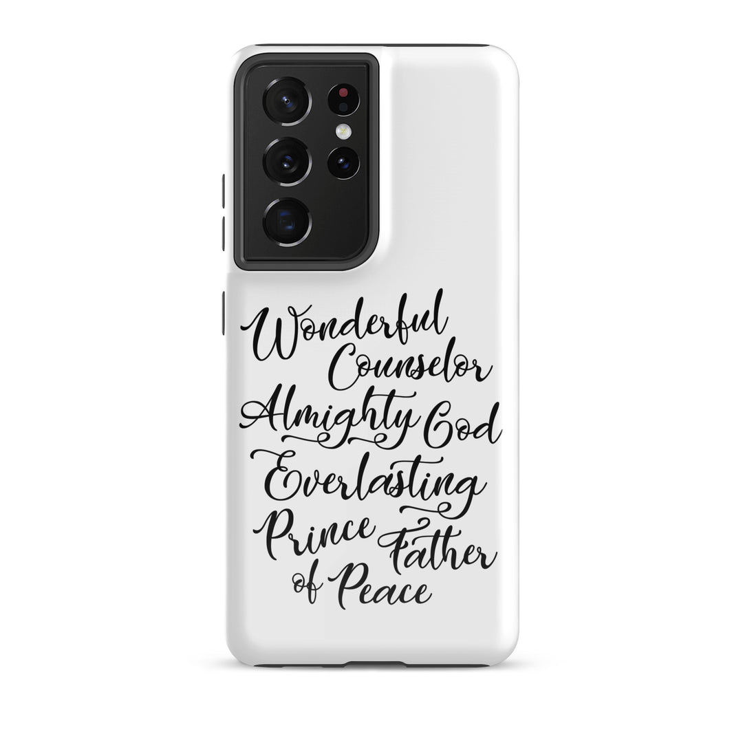 Christian Phone Case Wonderful Counselor White for Samsung® Samsung® Phone Cases Glossy Samsung Galaxy S21 Ultra 