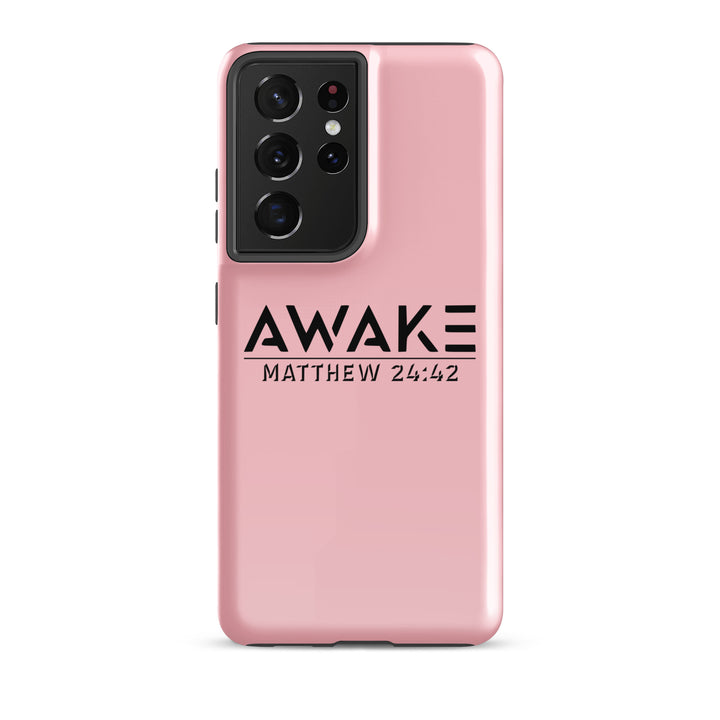 Christian Phone Case Awake  Pink for Samsung® Samsung® Phone Cases Glossy Samsung Galaxy S21 Ultra 