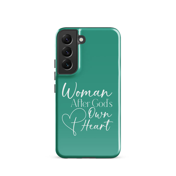 Christian Phone Case Woman After God's Heart for Samsung® Samsung® Phone Cases Glossy Samsung Galaxy S22 