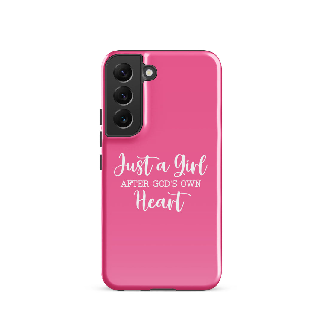 Christian Phone Case Girl After God's Heart for Samsung® Samsung® Phone Cases Glossy Samsung Galaxy S22 