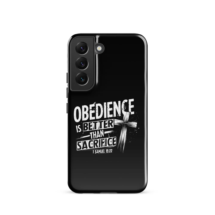 Christian Phone Case Obedience Is Better for Samsung® Samsung® Phone Cases Glossy Samsung Galaxy S22 