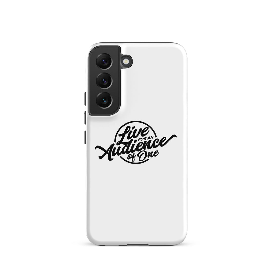 Christian Phone Case Audience of One White for Samsung® Samsung® Phone Cases Glossy Samsung Galaxy S22 