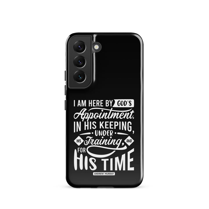 Christian Phone Case His Time Black for Samsung® Samsung® Phone Cases Glossy Samsung Galaxy S22 