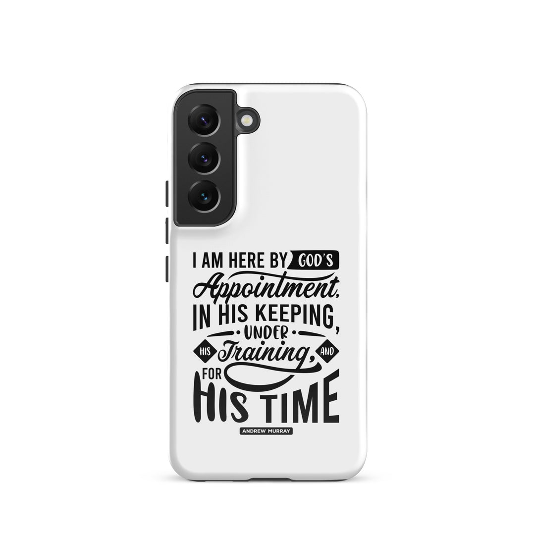 Christian Phone Case His Time White for Samsung® Samsung® Phone Cases Glossy Samsung Galaxy S22 