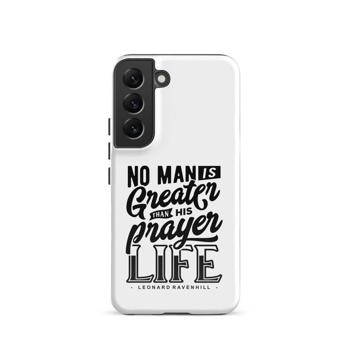 Christian Phone Case Prayer Life White for Samsung® Samsung® Phone Cases Glossy Samsung Galaxy S22 