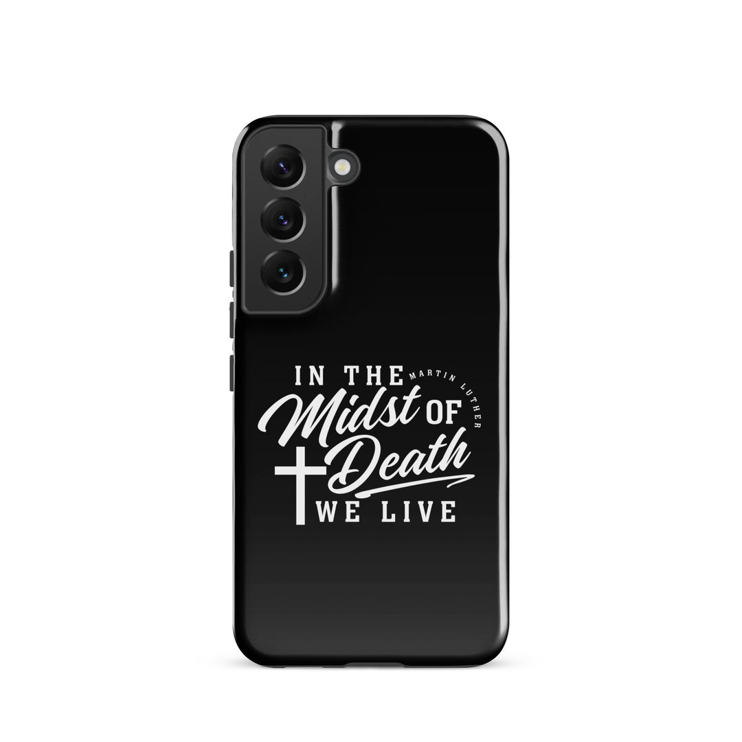 Christian Phone Case Midst of Death Black for Samsung® Samsung® Phone Cases Glossy Samsung Galaxy S22 