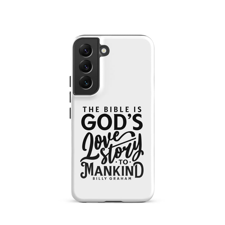 Christian Phone Case God's Love Story White for Samsung® Samsung® Phone Cases Glossy Samsung Galaxy S22 