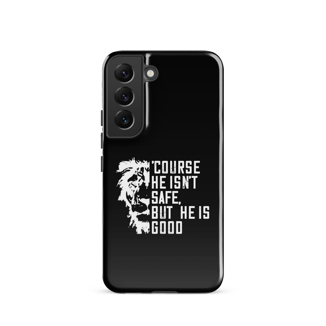 Christian Phone Case Christian Phone 'Course He Isn't Safe Black for Samsung® Samsung® Phone Cases Glossy Samsung Galaxy S22 