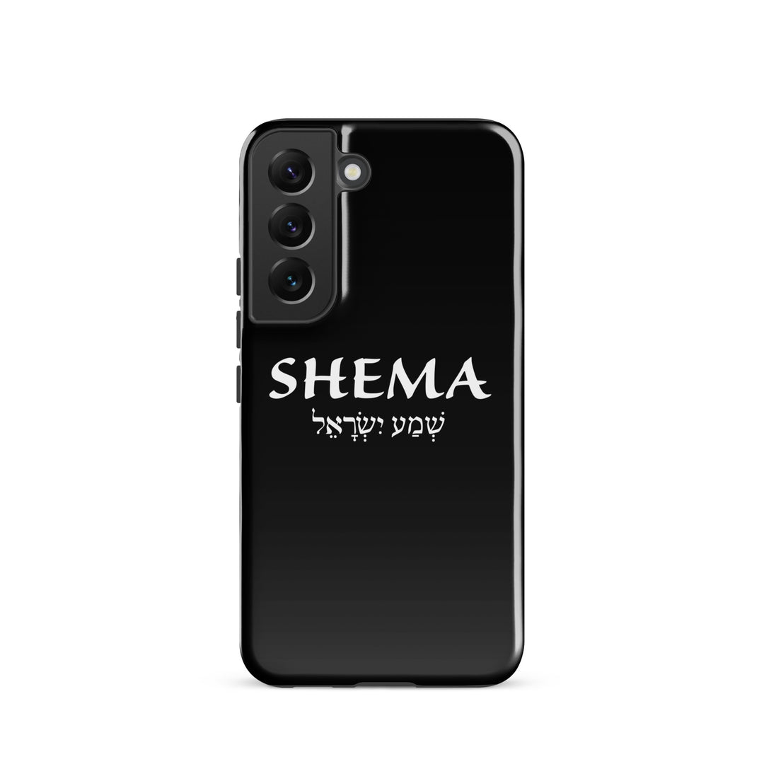 Christian Phone Case Shema Hebrew Black for Samsung® Samsung® Phone Cases Glossy Samsung Galaxy S22 