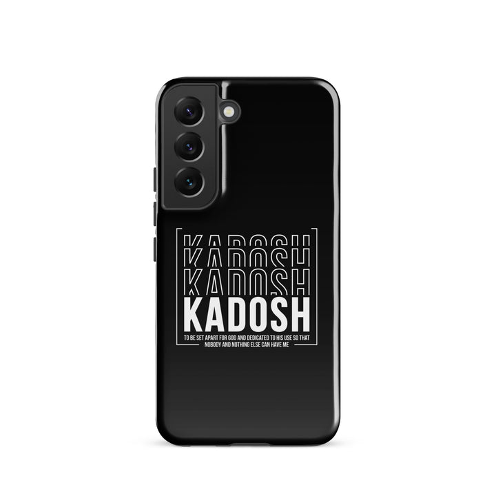 Christian Phone Case Kadosh Dedicated To His Use Black for Samsung® Samsung® Phone Cases Glossy Samsung Galaxy S22 