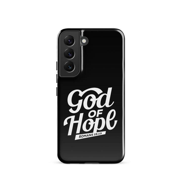 Christian Phone Case God of Hope Black for Samsung® Samsung® Phone Cases Glossy Samsung Galaxy S22 