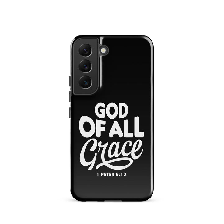 Christian Phone Case God of All Grace Black for Samsung® Samsung® Phone Cases Glossy Samsung Galaxy S22 