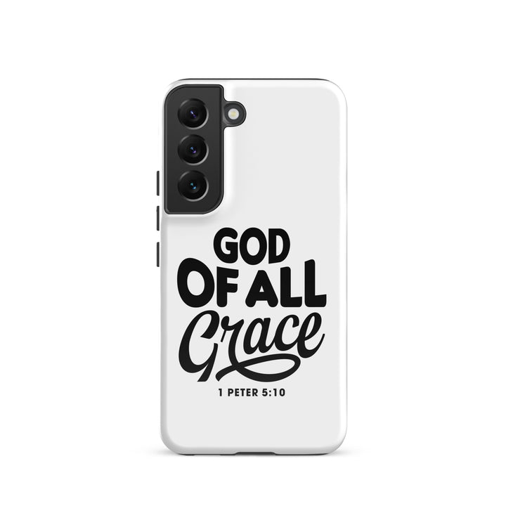 Christian Phone Case God of All Grace White for Samsung® Samsung® Phone Cases Glossy Samsung Galaxy S22 