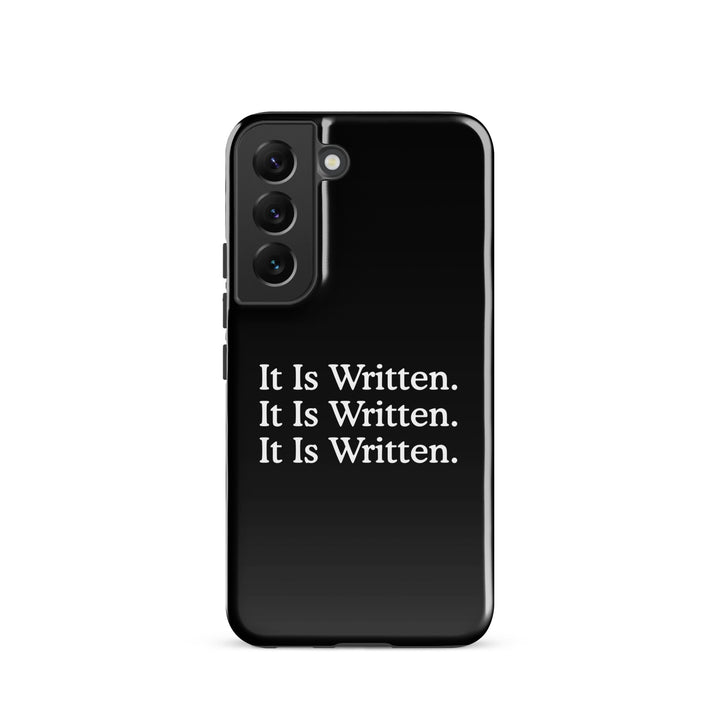 Christian Phone Case It Is Written Black for Samsung® Samsung® Phone Cases Glossy Samsung Galaxy S22 