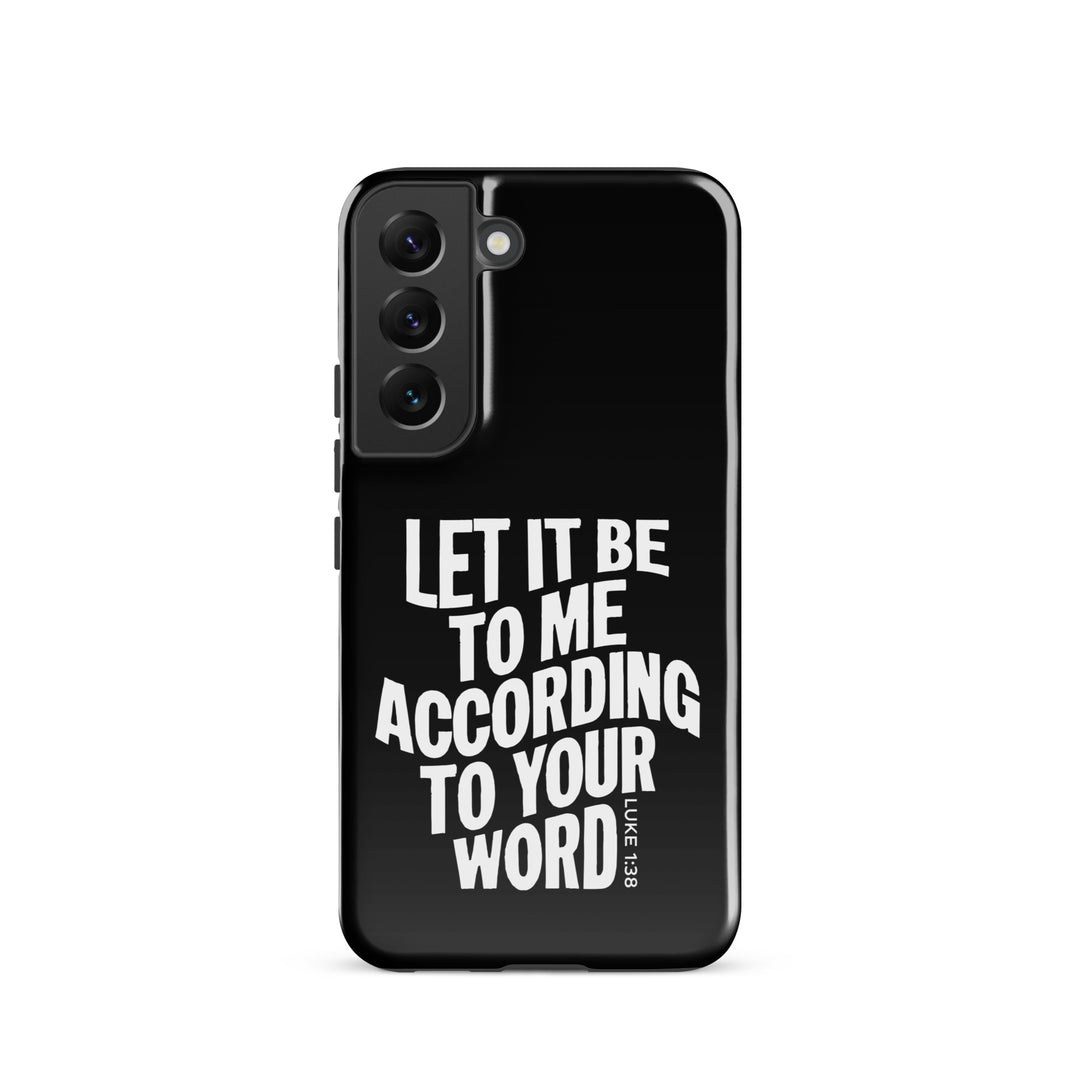 Christian Phone Case According To Your Word Black for Samsung® Samsung® Phone Cases Glossy Samsung Galaxy S22 